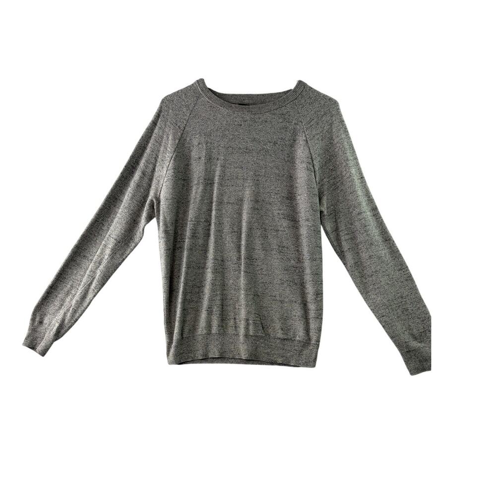 J.Crew Raglan Budded Pullover Sweater • Heather Gray • Men’s Small
